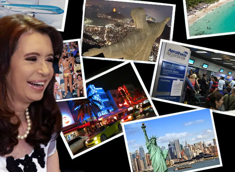 Peligroso giro del relato: Cristina ensalza el turismo de la "plata dulce" ante una economí­a que se enfrí­a