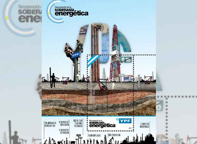 Lanzan una estampilla sobre la estatización de YPF