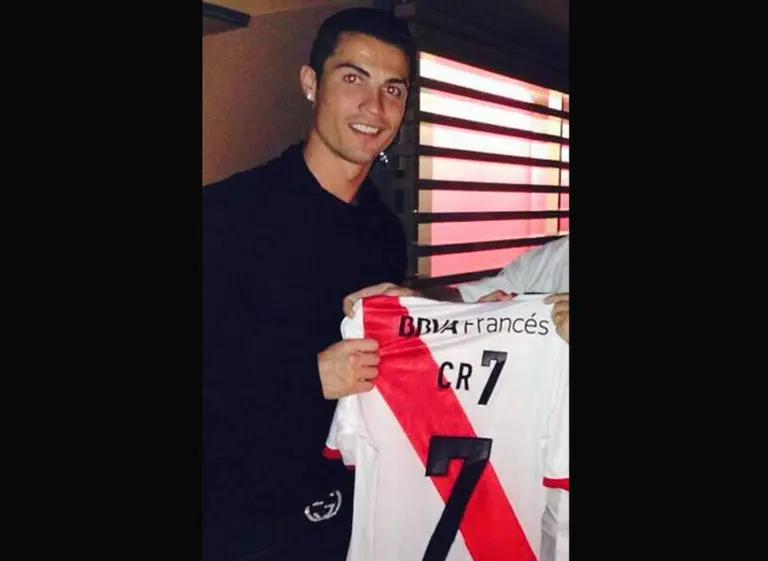 Cristiano Ronaldo volvió a dar muestras de su cariño por River