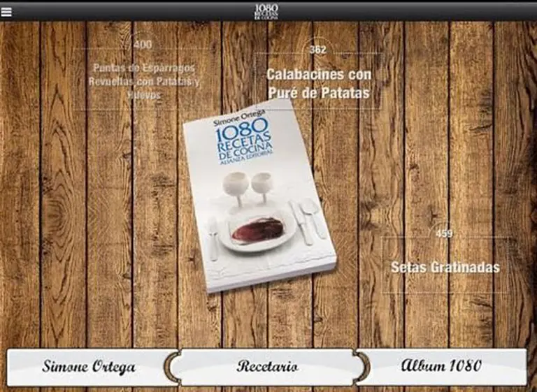 "1080 recetas de cocina", la "Biblia culinaria", se convierte en aplicación