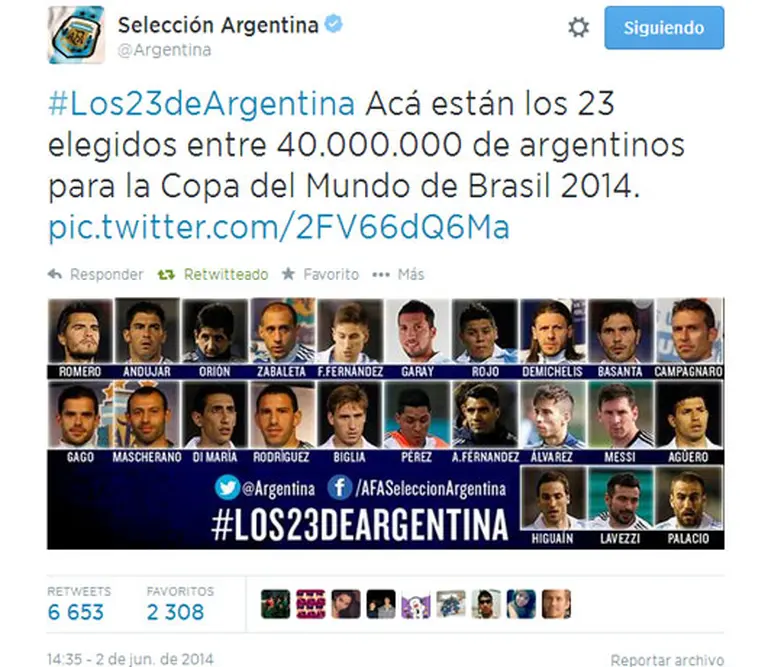 La final del Mundial generó menos mensajes en Twitter que la goleada de Alemania a Brasil