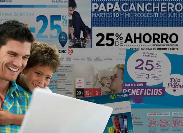 Con descuentos de hasta 30%, arrancó la batalla entre bancos, tarjetas y shoppings por el Dí­a del Padre