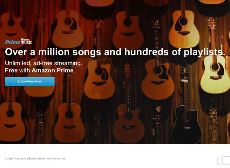 Amazon ofrece un servicio limitado de música en streaming con Prime