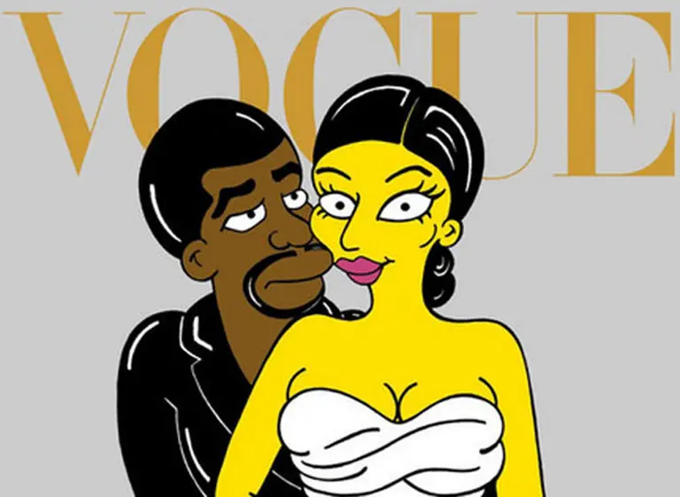 Kim Kardashian y Kanye West se convirtieron en personajes de Los Simpson