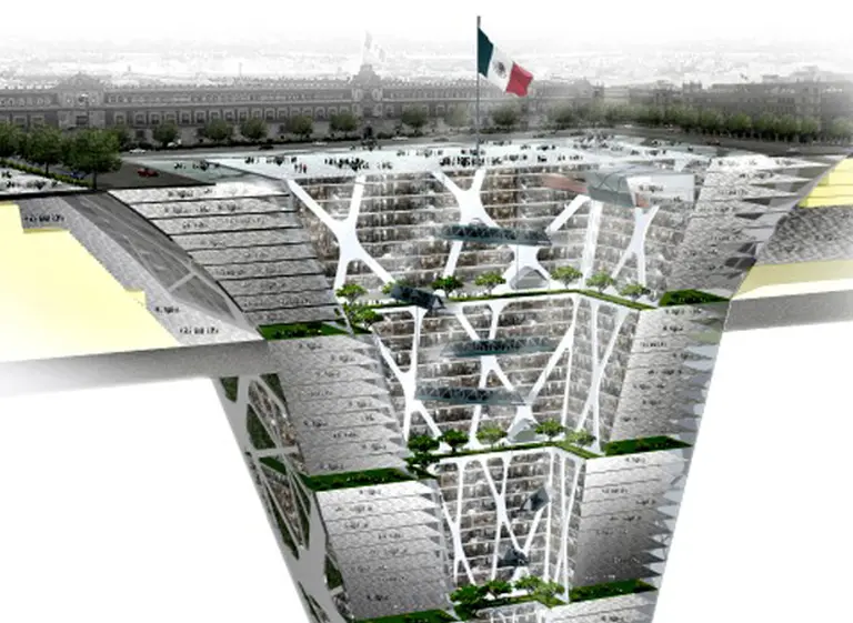 "Rascasuelos": los impresionantes edificios bajo tierra de México