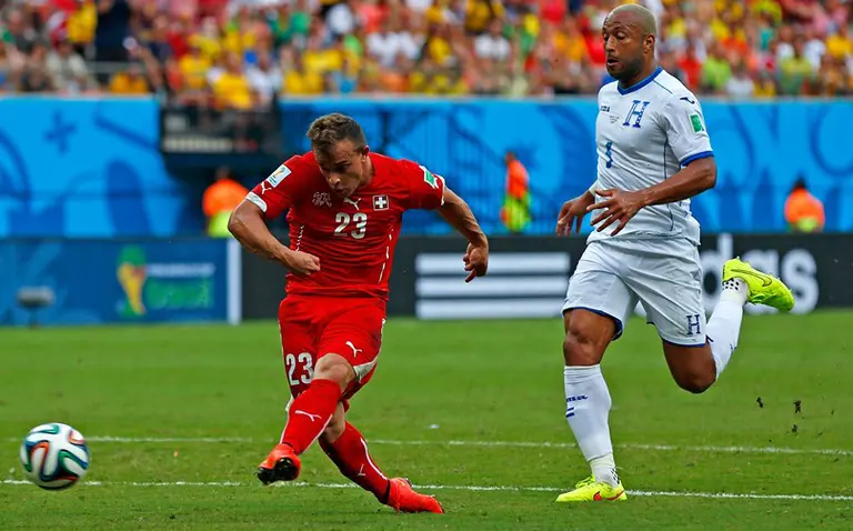 La particular musculatura de Shaqiri, la figura de Suiza