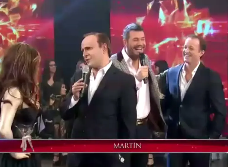 Martí­n Insaurralde fue al "Bailando" y se enfrentó con su imitador por Jésica Cirio