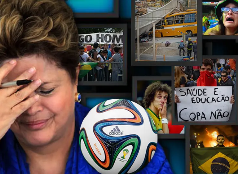 La pesadilla de Dilma: cómo el "Mundial de la alegrí­a" se transformó en goleada y caos social