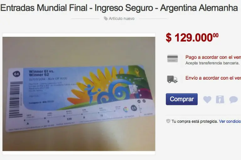 La final sin precio: se piden hasta 129.000 pesos por una entrada para ver Argentina-Alemania