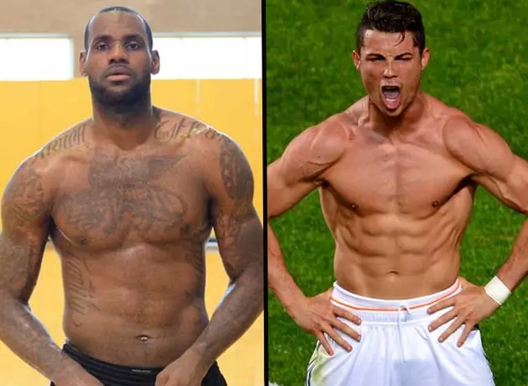 LeBron James y Cristiano, los cuerpos "más trabajados" del deporte