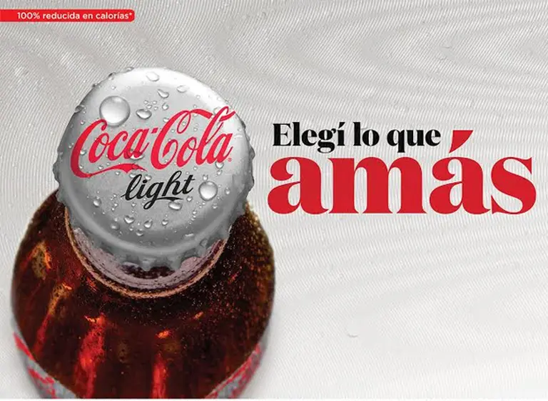 Coca-Cola light cambia de look con la campaña "Elegí­ lo que amás"