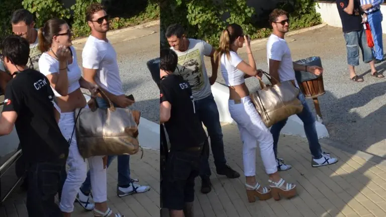 Eugenia Suárez y David Bisbal se mostraron felices y enamorados