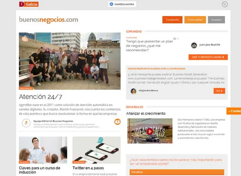 Galicia otorgó una nueva oportunidad de negocios para emprendedores y PyMES