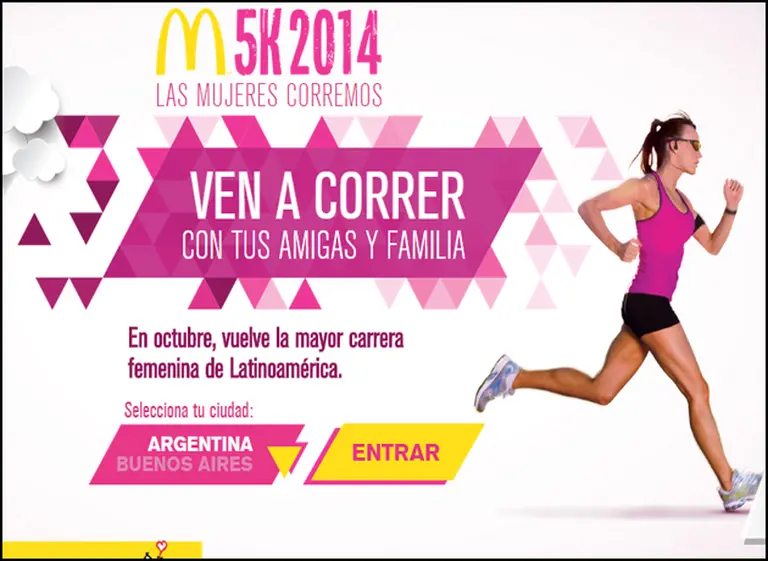 El 25 de octubre McDonald's invita a las mujeres a correr