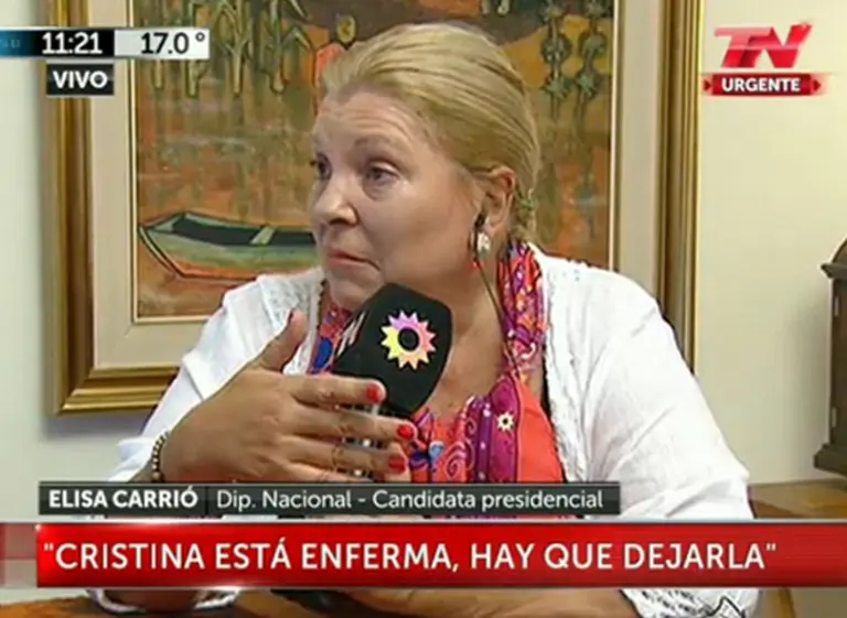 Las frases más picantes que lanzó Elisa Carrió tras su salida de la alianza polí­tica UNEN