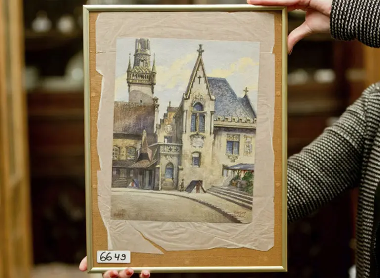 Subastan una pintura de Hitler que podrí­a venderse por u$s60.000