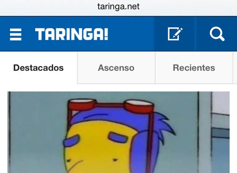 Taringa lanzó una nueva versión de su sitio móvil