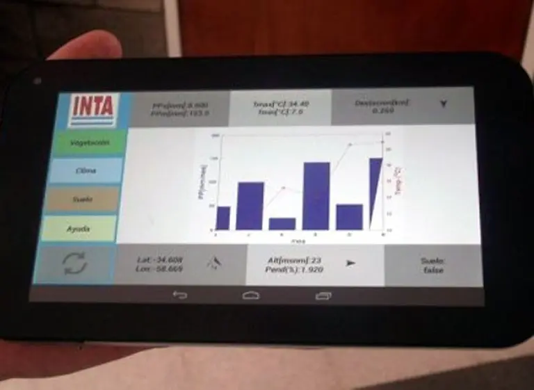 El INTA desarrolla una aplicación para monitorear el clima en dispositivos móviles