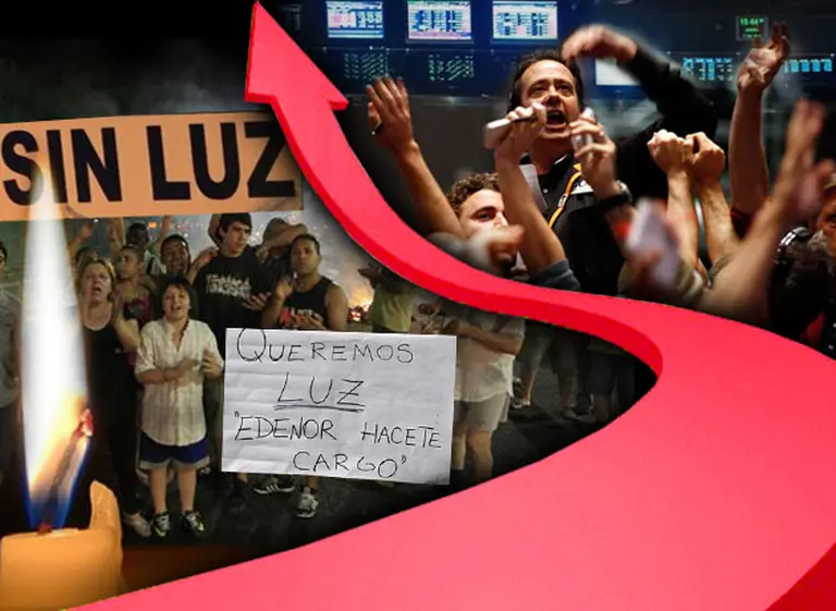 Paradoja: Edenor, empresa quebrada que genera bronca en usuarios y alegrí­as a inversores