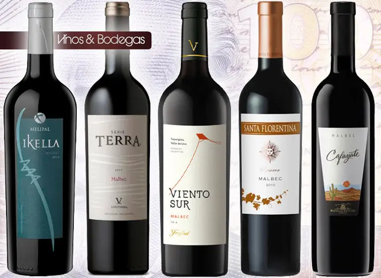 Guí­a de compras: cinco Malbec por menos de $100, ideales para cuidar el bolsillo
