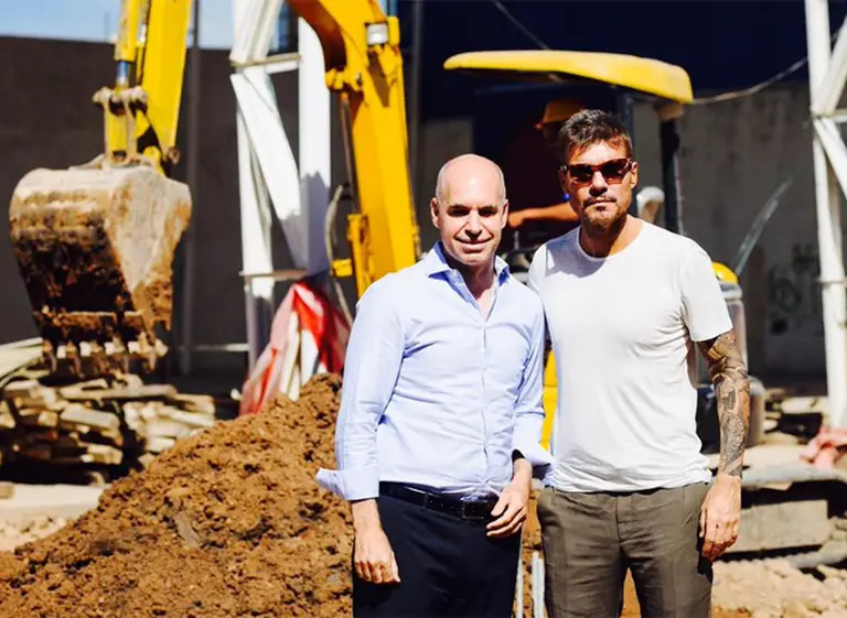 Tinelli se mete en la interna del PRO: tuiteó una foto con Horacio Rodrí­guez Larreta