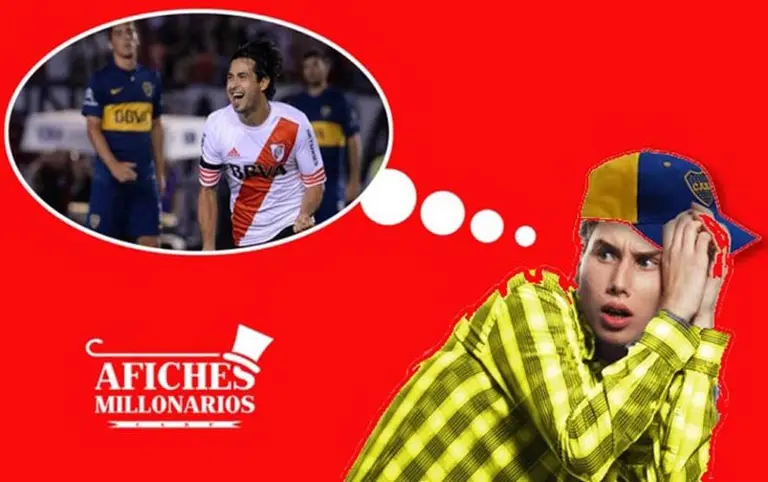 Los afiches, todo un clásico: los de River dicen que Boca tiene miedo
