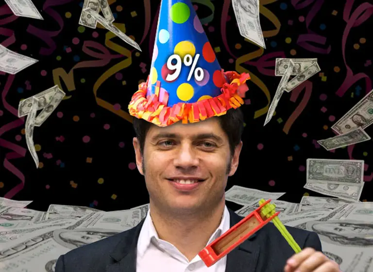 Kicillof está feliz: compra paz cambiaria con el nuevo bono, a una tasa del 9% que pagará "el que sigue"