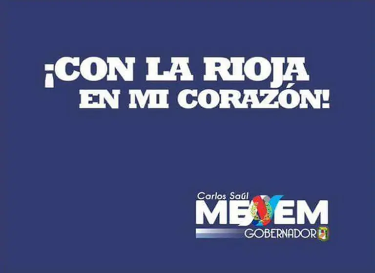 Carlos Menem ya empapela La Rioja como candidato a gobernador