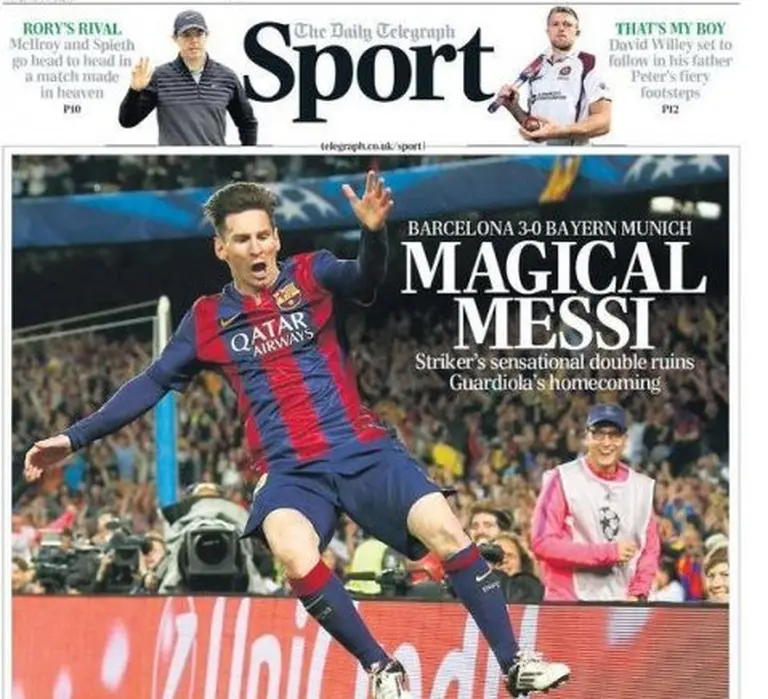 "El Dios del fútbol", "el magní­fico", "mágico": los calificativos de la prensa mundial para elogiar a Messi