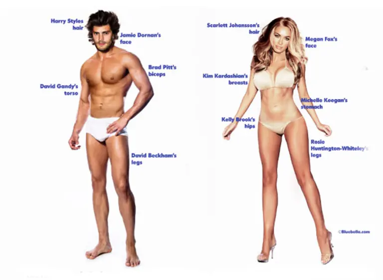 Así­ es como hombres y mujeres se imaginan el "cuerpo perfecto"