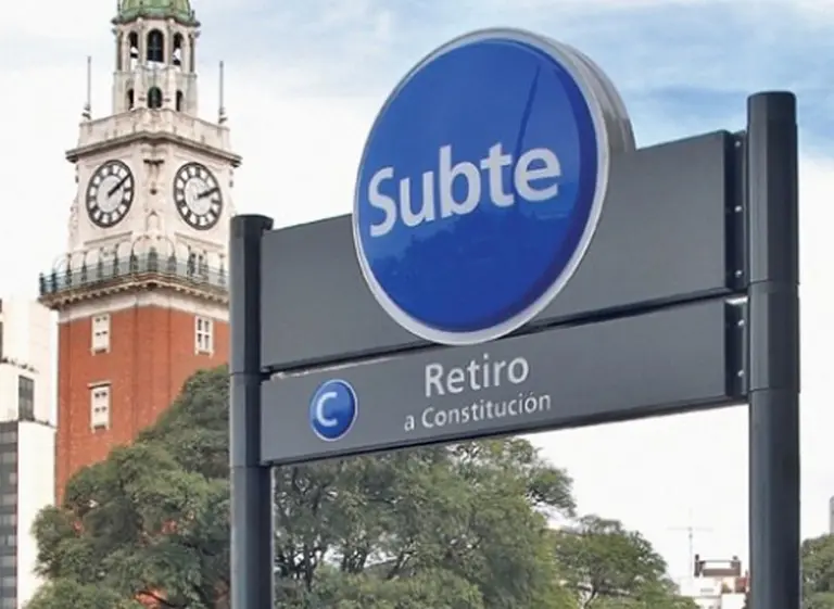 Desde este lunes, cierra la estación Retiro de la lí­nea C de subte por obras