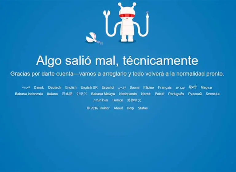 Problemas en Twitter por una caí­da en su servicio