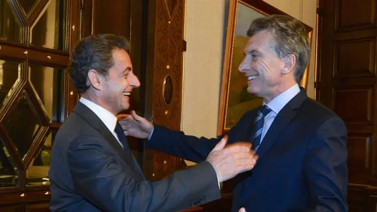 Mauricio Macri recibió a su par francés, Nicolás Sarkozy, y hablaron de Europa y América latina