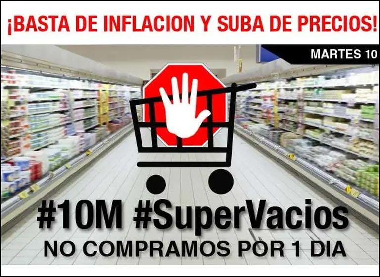Sin pena ni gloria: así­ pasó el boicot el 10M en los supermercados