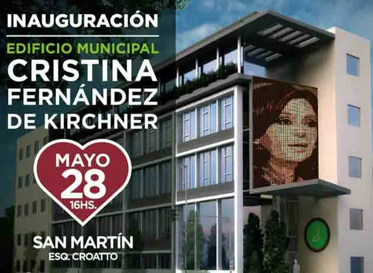 Inauguran en Avellaneda el edificio municipal Cristina Kirchner
