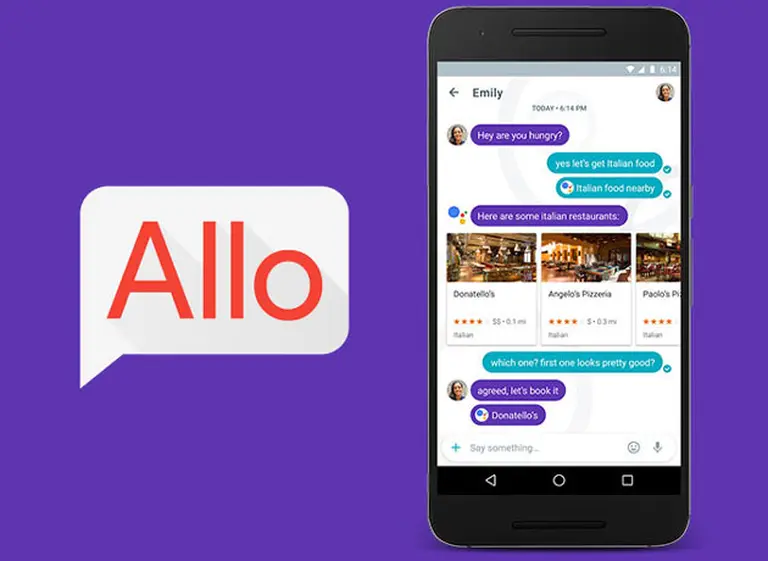 Google lanzó la versión web del mensajero Allo
