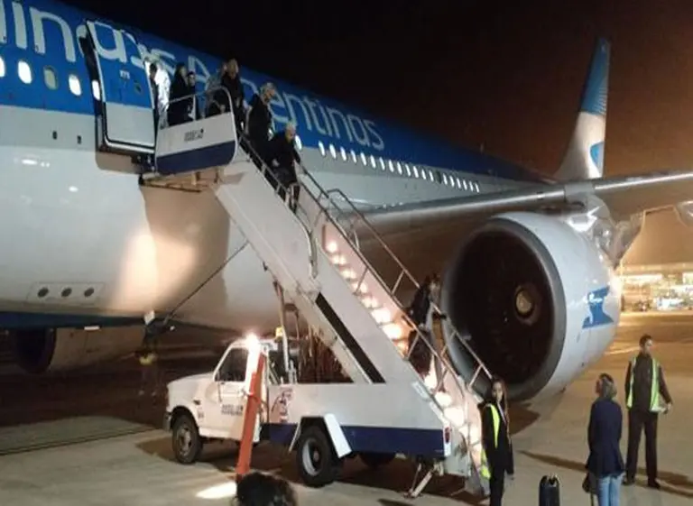 Aterrizaje de emergencia en un vuelo de Aerolí­neas Argentinas
