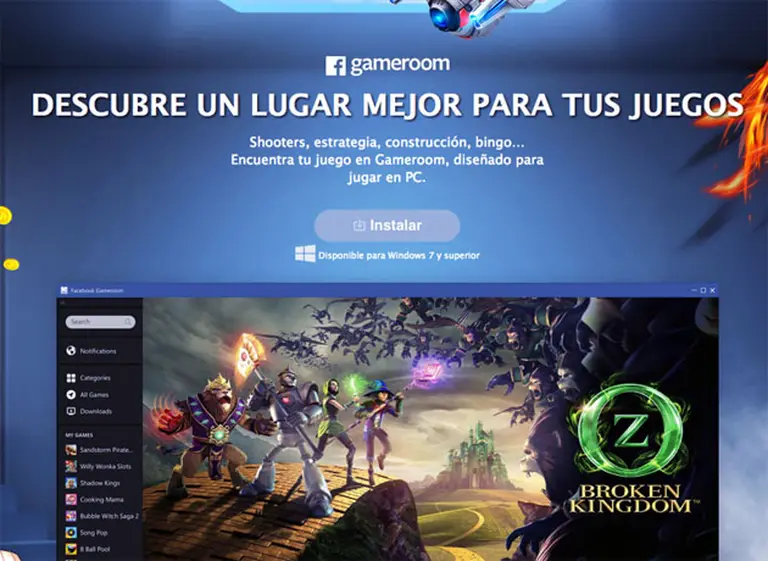Facebook presenta Gameroom, su nueva plataforma de videojuegos