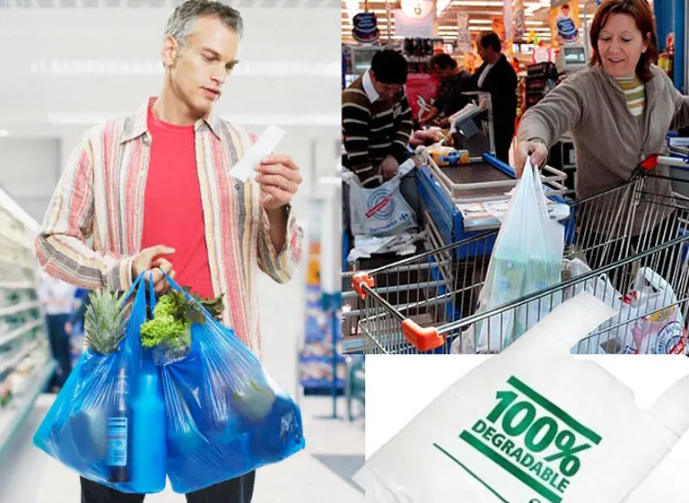 Súper venden nuevas bolsas de plástico y hay polémica con el gobierno porteño
