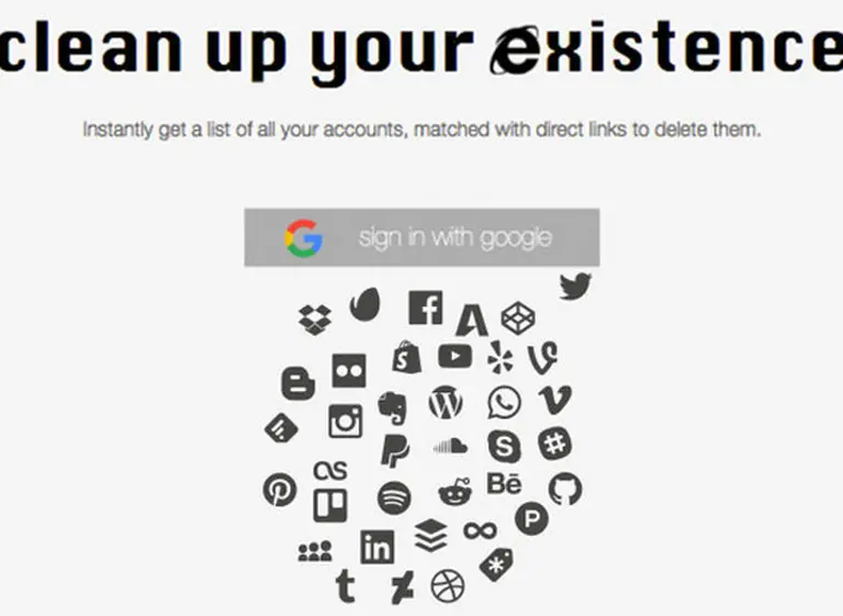 Cómo hacer para  borrarse de los servicios y redes sociales en Internet