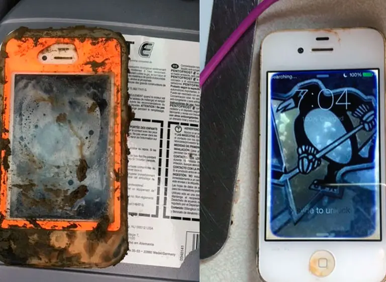 Un iPhone sobrevivió más de un año sumergido en agua helada