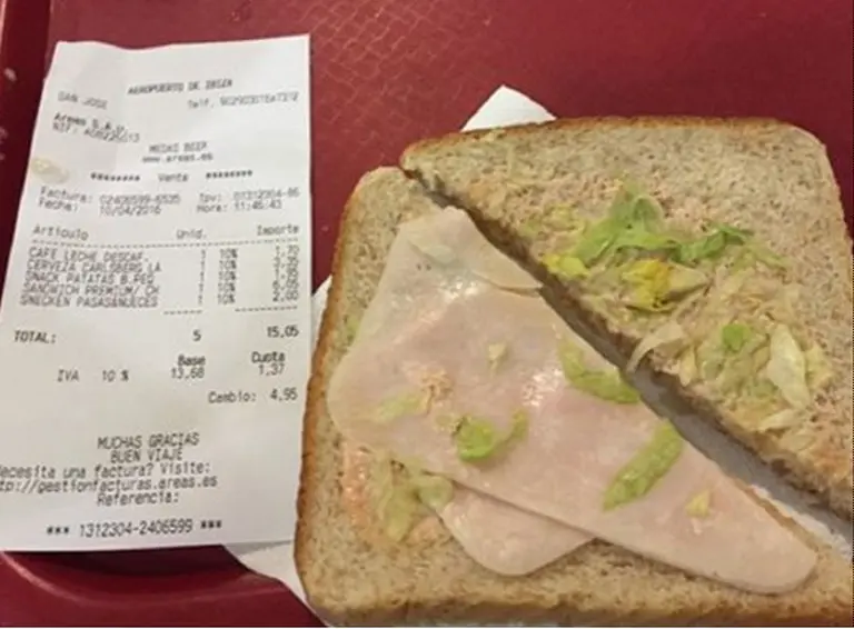 Guillermo Calabrese se indignó porque le cobraron $800 por tres sándwiches en Ezeiza