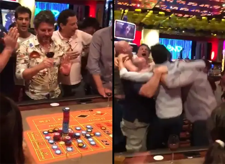 Es furor el video del brasileño que descontroló el casino de Punta del Este al ganar más de u$s3 M