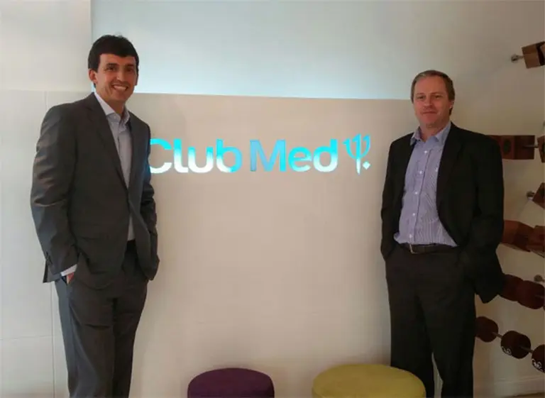 Tiago Varalli y  Jacques Metadier, de Club Med