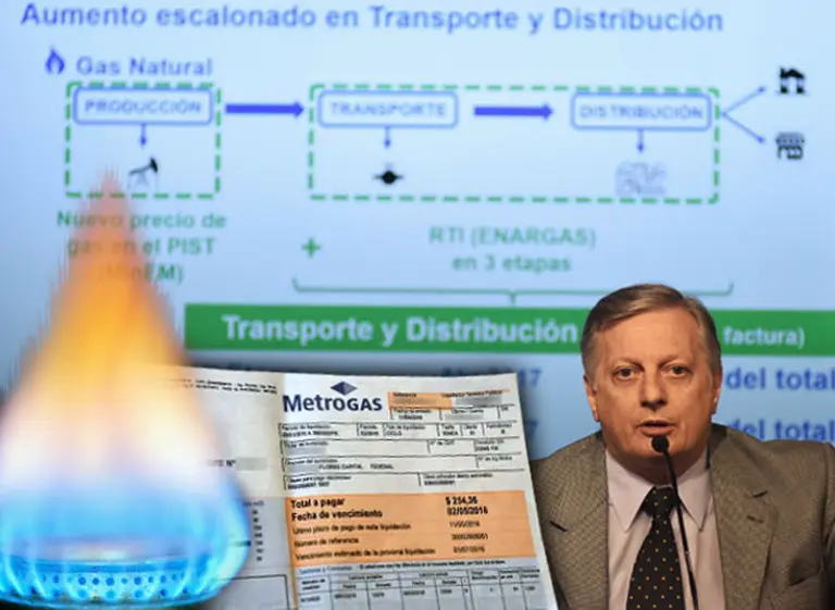 Aranguren oficializó nuevas subas del gas: a partir de abril, las tarifas aumentarán 40% en hogares