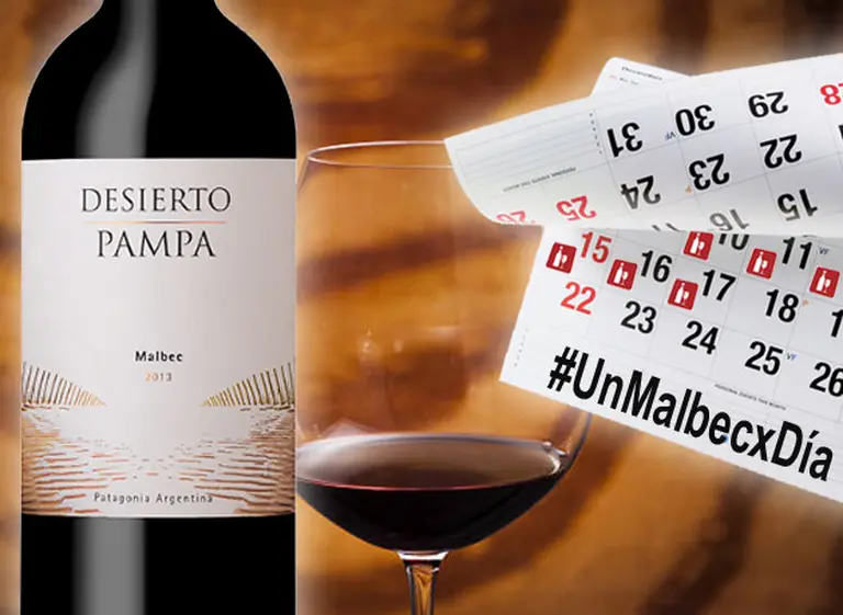Ciclo "Un Malbec por dí­a": hoy, Desierto Pampa, un vino patagónico diferente