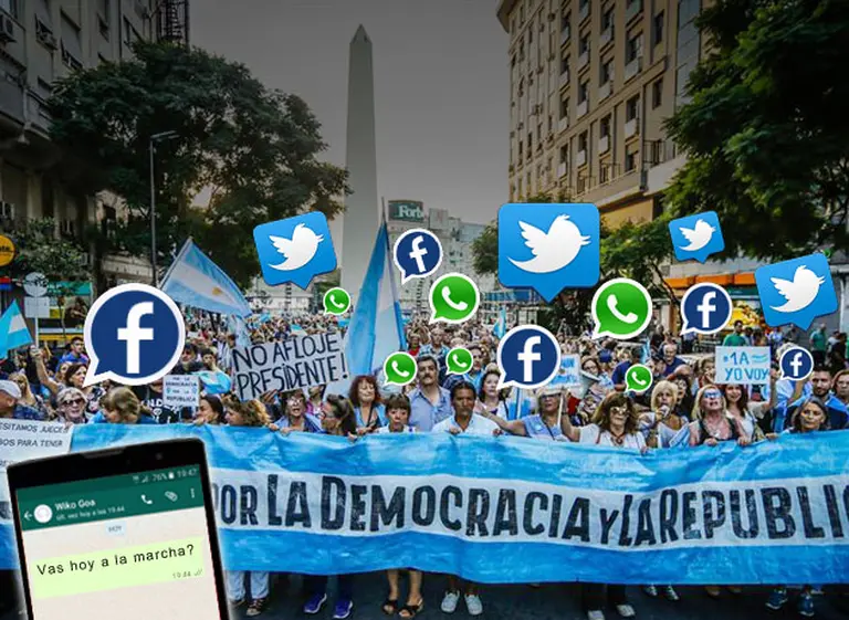 WhatsApp, Facebook y Twitter: la "columna vertebral" del macrismo que confronta con la oposición y los sindicatos