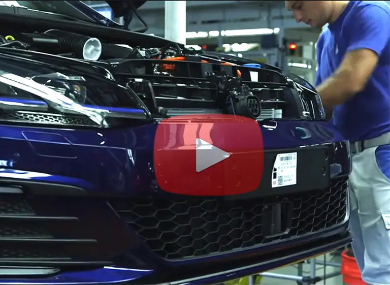 Video: cómo se fabrica un Golf GTE, el hí­brido que VW traerá al paí­s