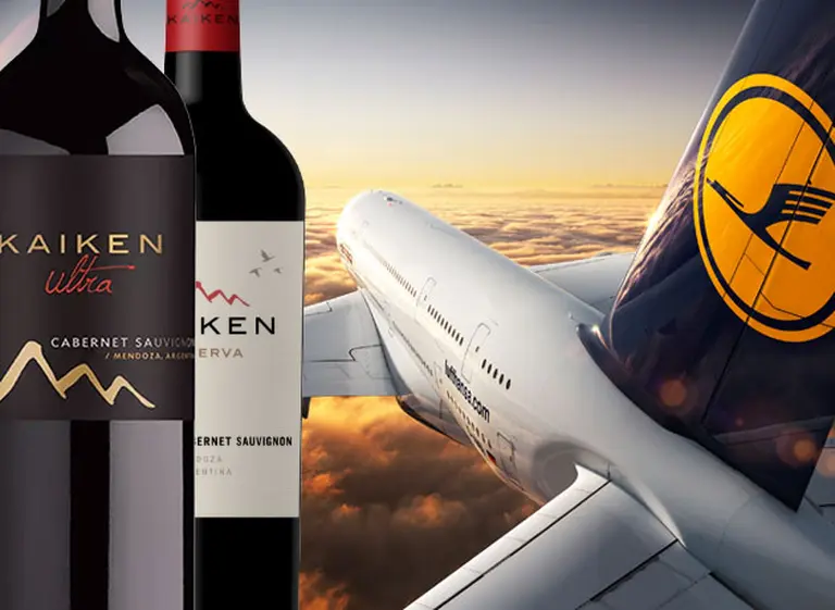 Vinos que levantan vuelo: Lufthansa ofrecerá etiquetas de Kaiken en clase business