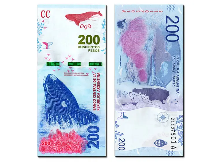 El billete de $200 fue elegido como el mejor de América latina